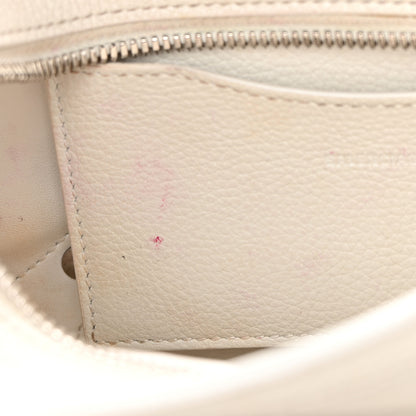 Balenciaga Grained Calfskin Neo Classic Silver Hardware Mini City White 13 of 22