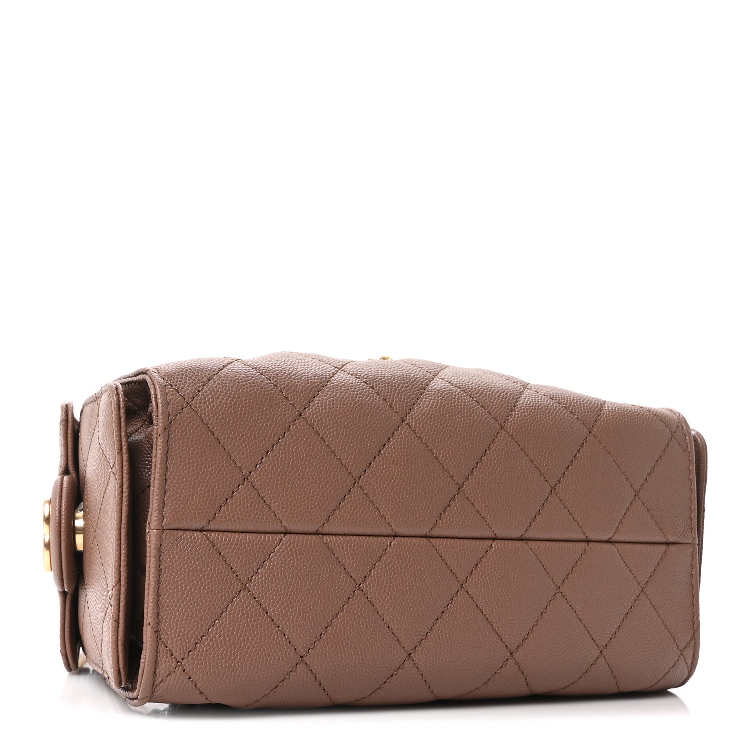 Chanel Caviar Quilted Mini Chanel 25 Handbag Brown 4 of 10