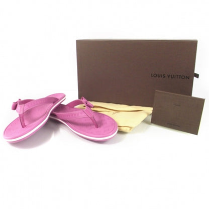 Louis Vuitton Monogram Flip Flops Sandals Pink 38 7 of 7