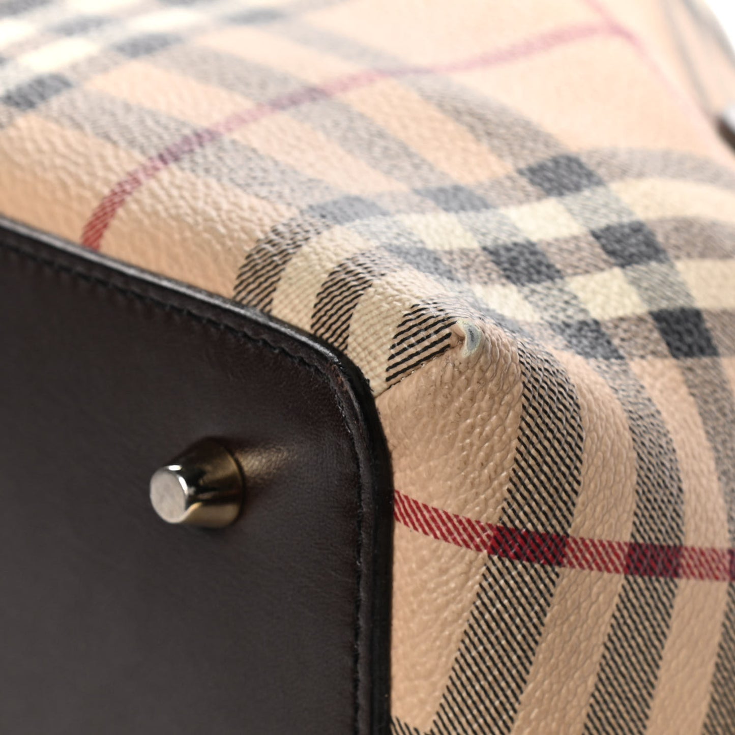 Haymarket Check Thornley Satchel Chocolate