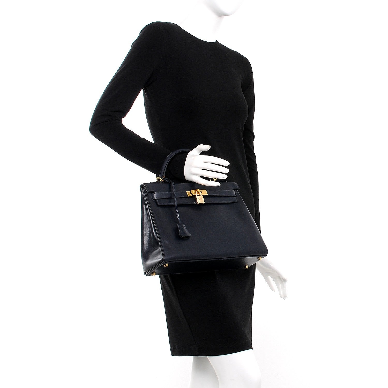 Hermes Box Kelly Retourne 32 Indigo 3 of 33