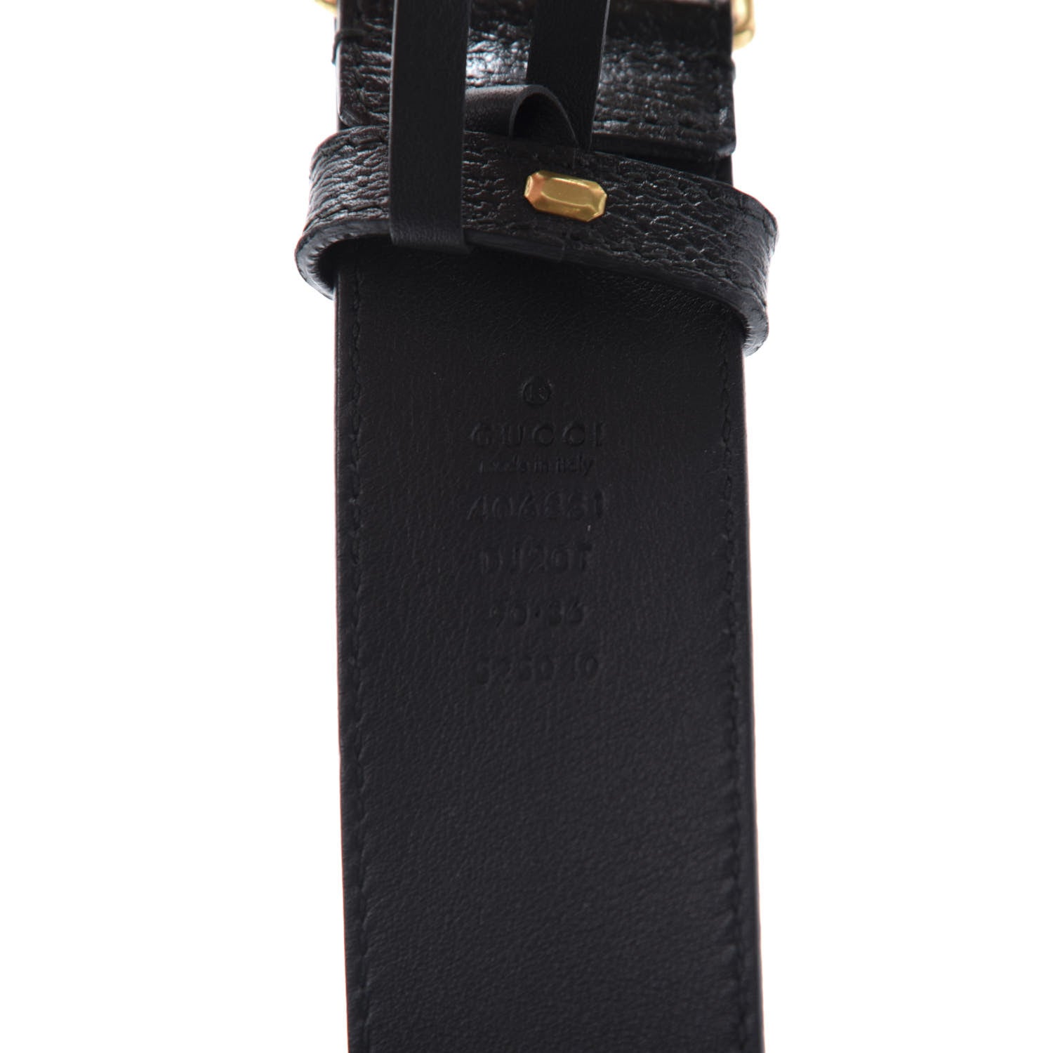Gucci Textured Calfskin Double G 40mm Belt 90 36 Black 6 of 7