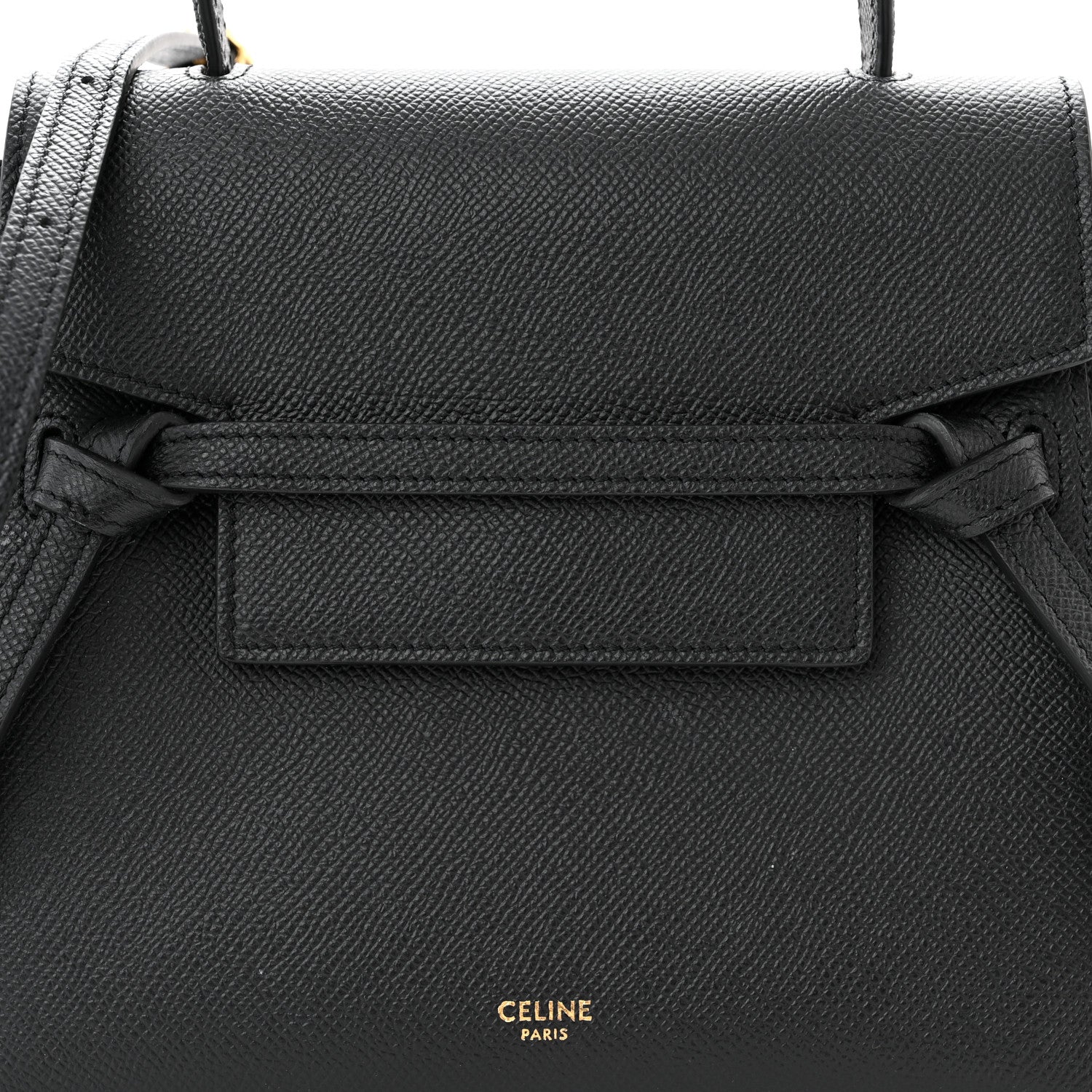Celine Grained Calfskin Nano Belt Bag Black 8 of 10