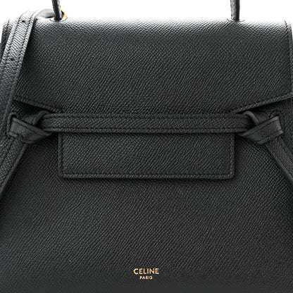 Celine Grained Calfskin Nano Belt Bag Black 8 of 10