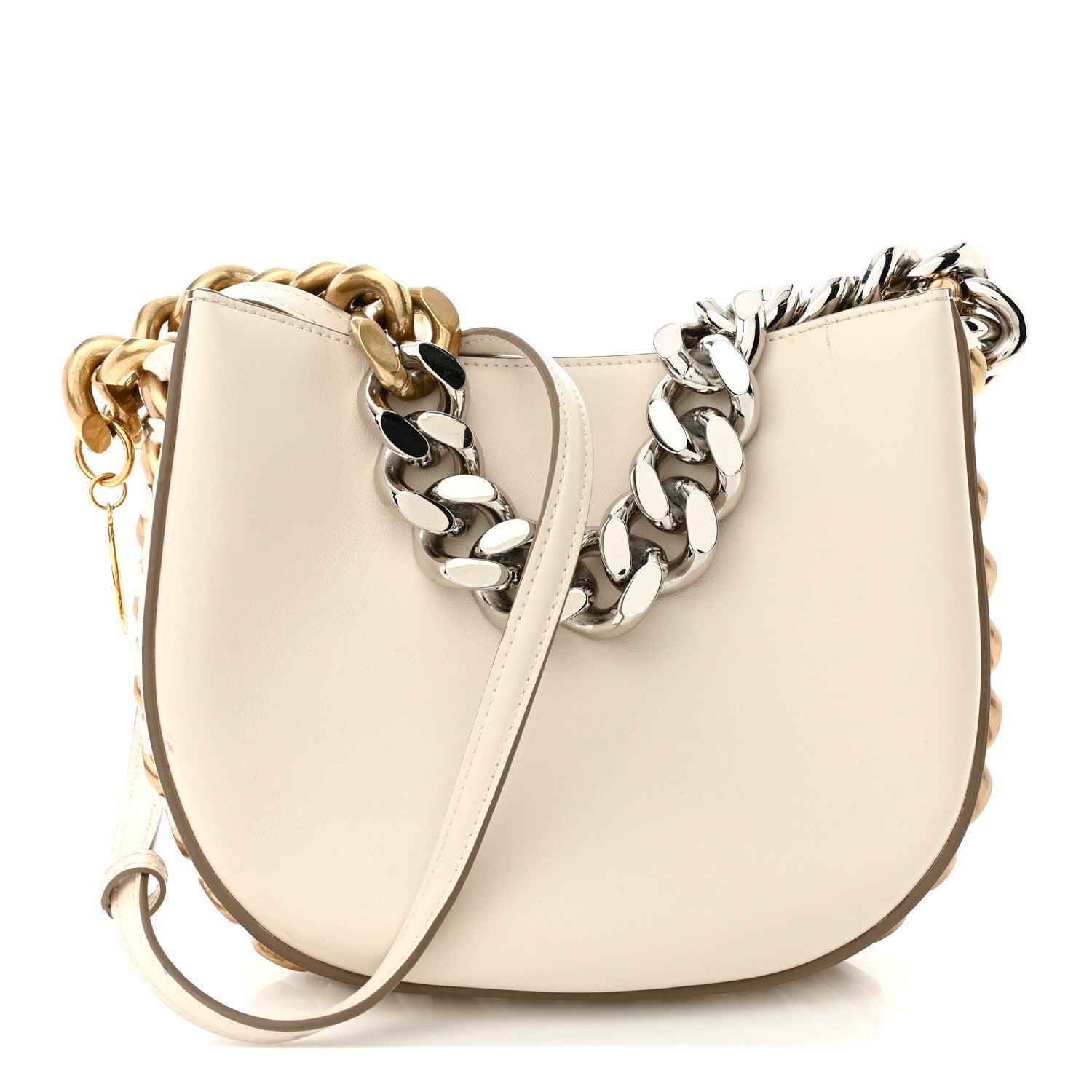 Stella McCartney Eco Alter Nappa Medium Frayme Shoulder Bag Pure White 1 of 13