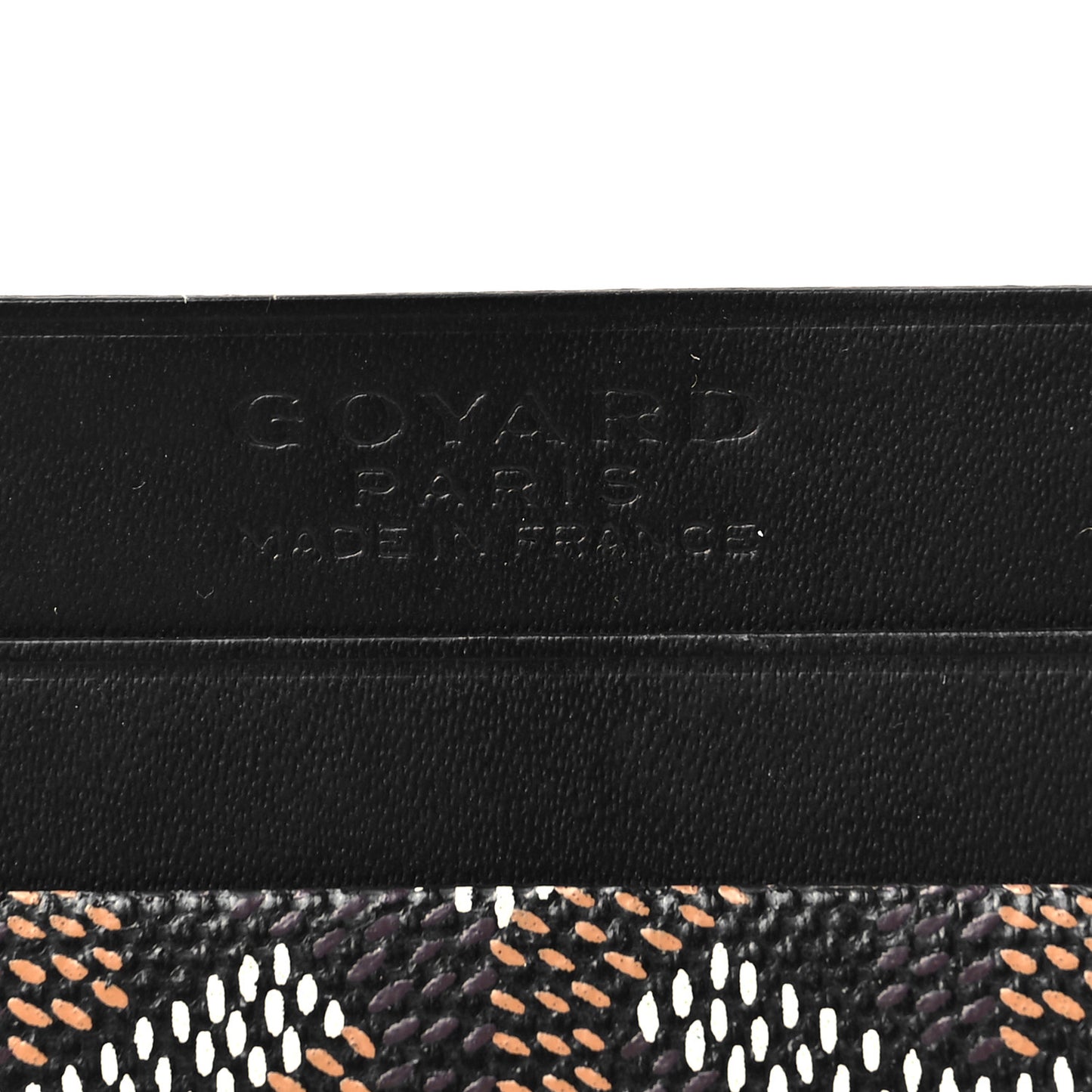 Goyardine Saint Sulpice Card Holder Black