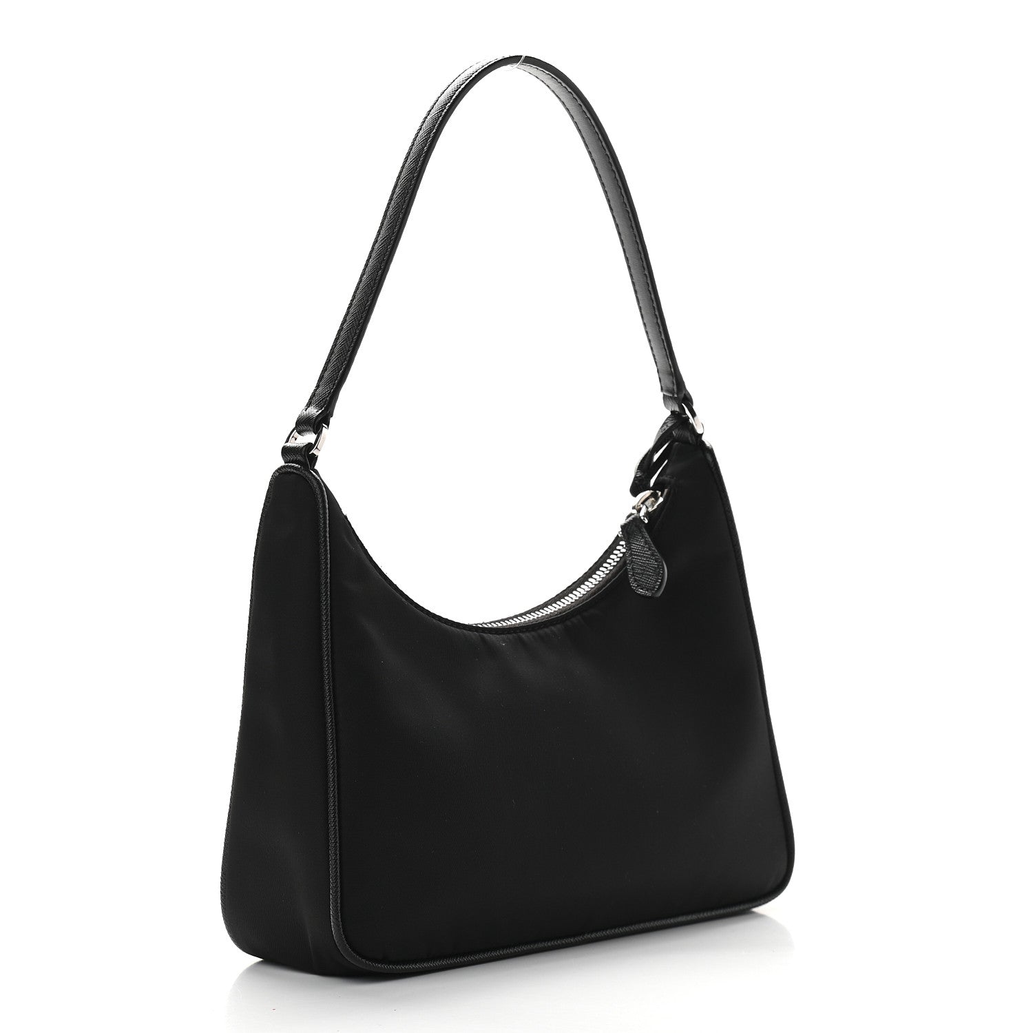 Prada Tessuto Nylon Saffiano Mini Re-Edition 2005 Bag Black 3 of 10