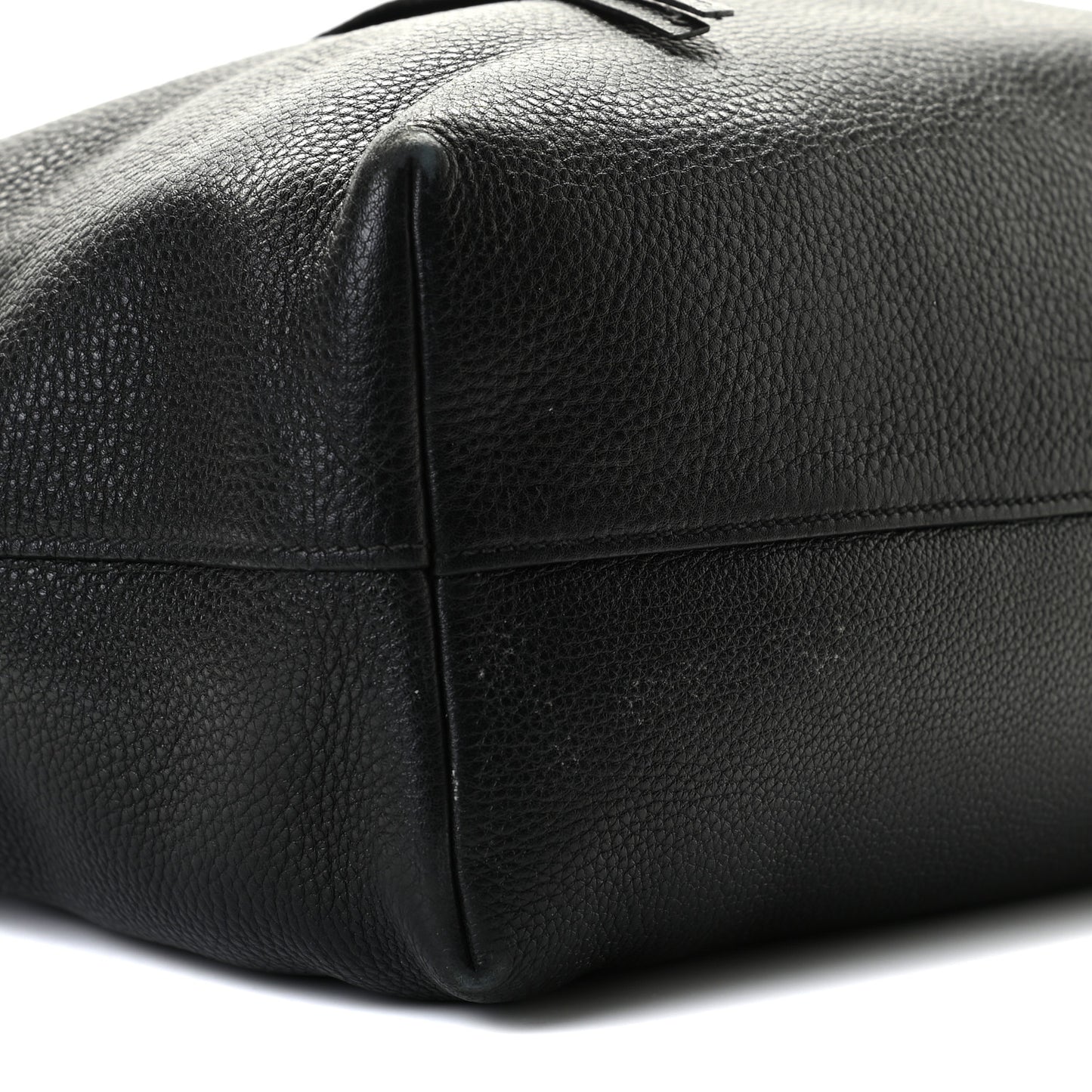 Vitello Daino Shopping Tote Black