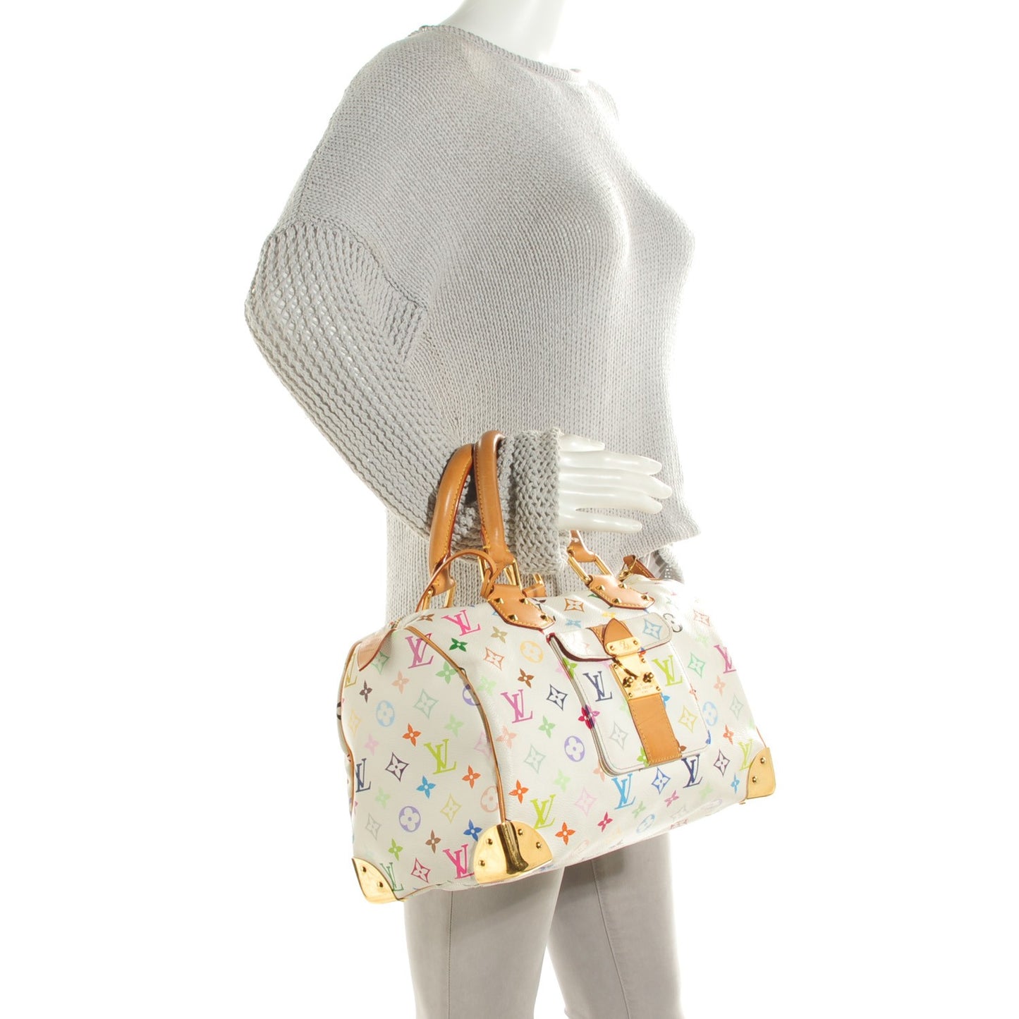 Monogram Multicolor Speedy 30 White