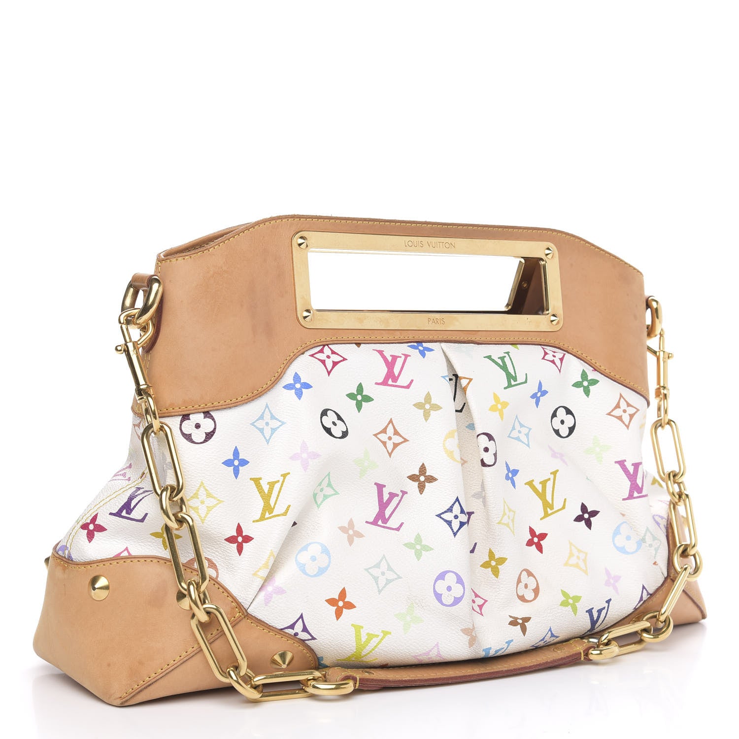 Louis Vuitton Monogram Multicolor Judy GM White 3 of 15