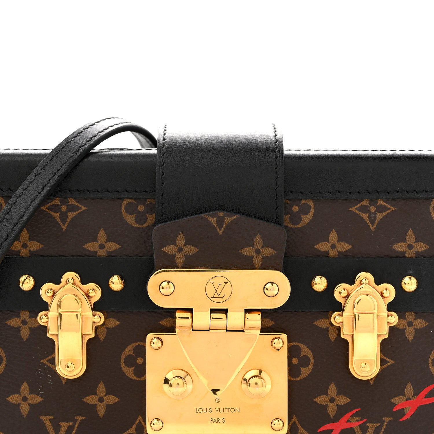 Louis Vuitton Monogram Petite Malle Black 8 of 12