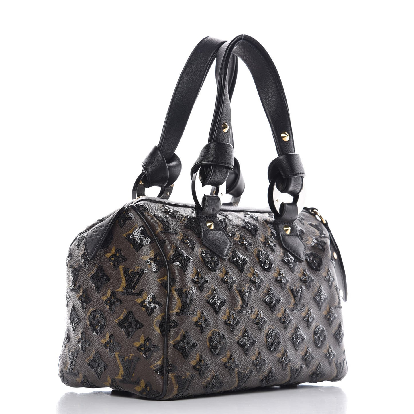 Monogram Sequins Eclipse Speedy 28 Black