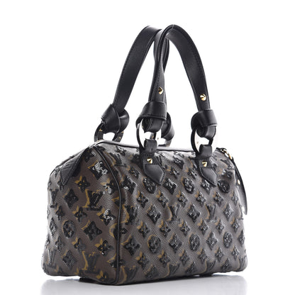 Louis Vuitton Monogram Sequins Eclipse Speedy 28 Black 3 of 12
