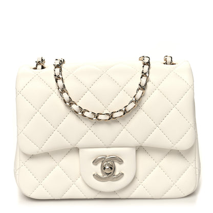 Chanel Lambskin Quilted Mini Pearl Crush Flap White 1 of 11