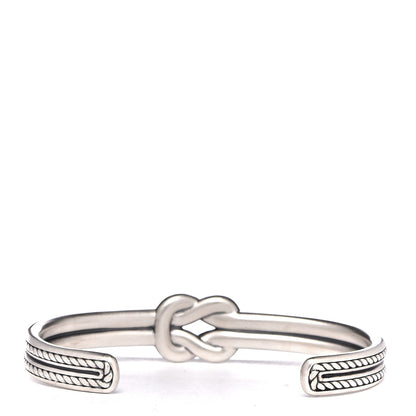 David Yurman Sterling Silver Reef Knot Cuff Bracelet 3 of 4