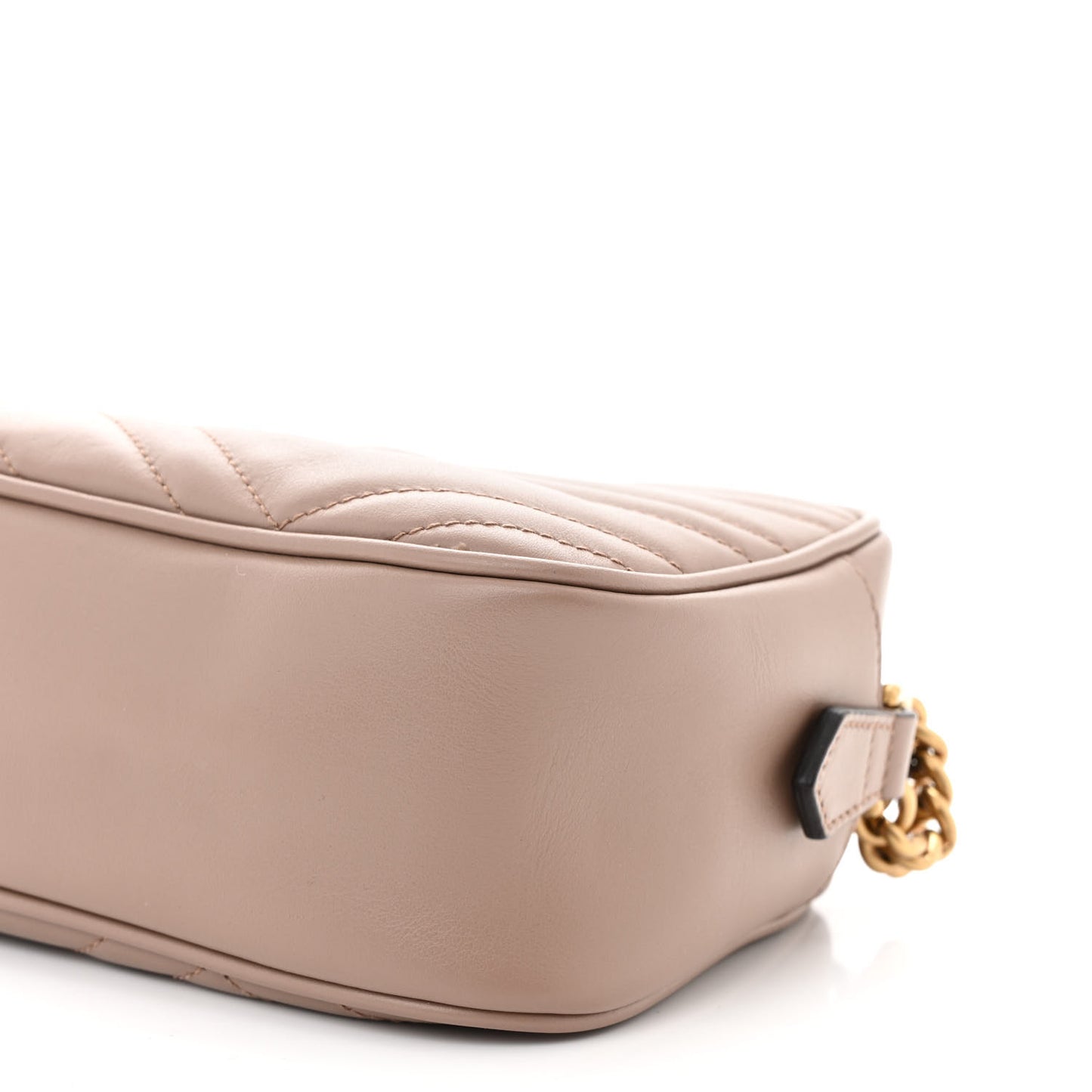 Calfskin Matelasse Small GG Marmont Chain Shoulder Bag Porcelain Rose