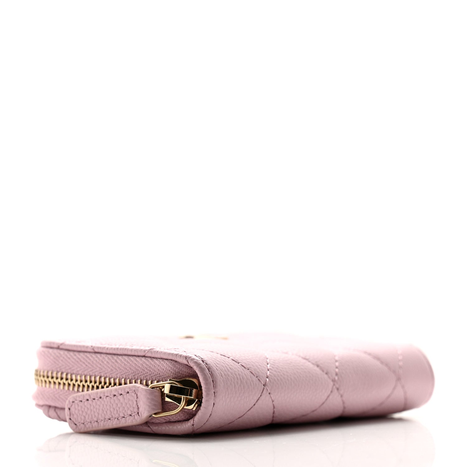 Chanel Caviar Quilted Zip Coin Purse Light Pink 4 of 8