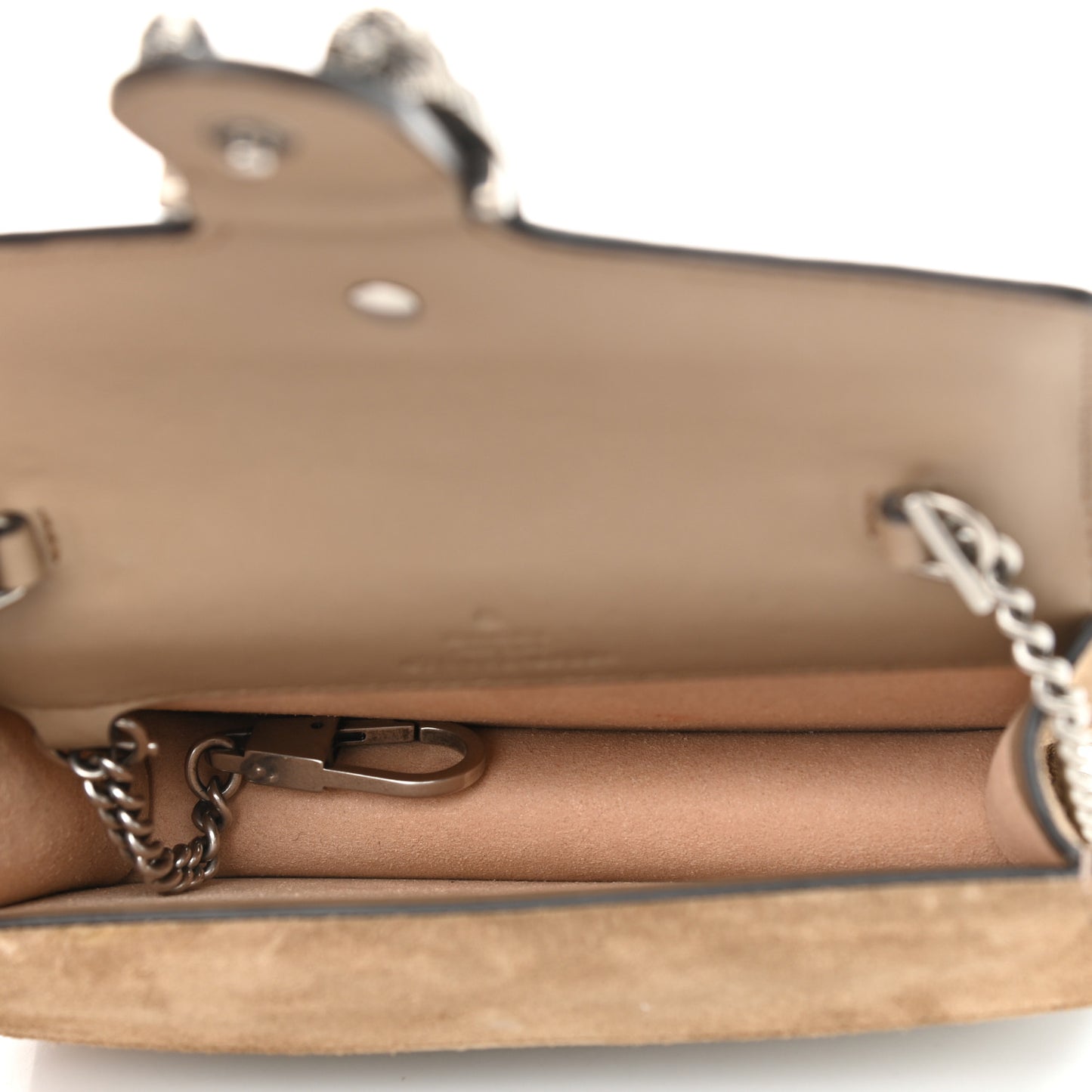 GG Supreme Monogram Super Mini Dionysus Shoulder Bag Taupe