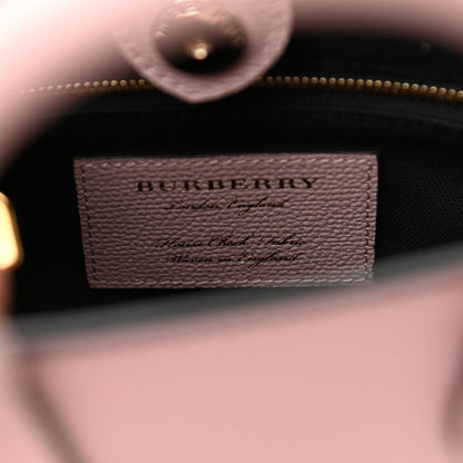 Burberry Grainy Calfskin House Check Baby Banner Tote Pale Orchid 6 of 10
