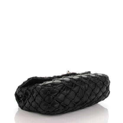 Chanel Lambskin Jumbo Canebiers Net Flap Black 4 of 8