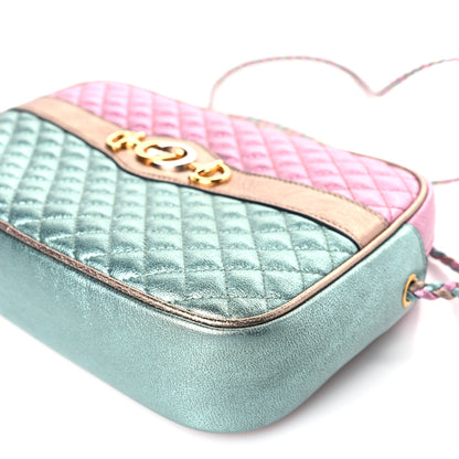 Gucci Laminated Nappa Trapuntata Small Zumi Shoulder Bag Rosa 9 of 9