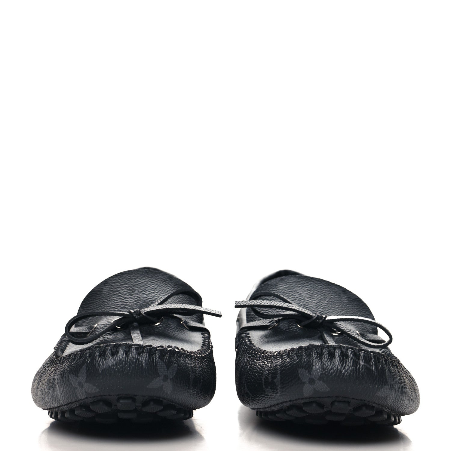 Louis Vuitton Monogram Eclipse Mens Arizona Car Shoe Moccasin