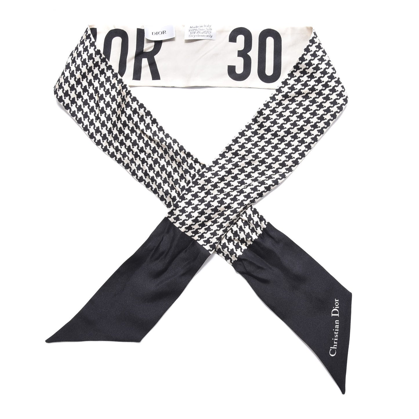 Silk 30 Montaigne Mitzah Scarf Black White