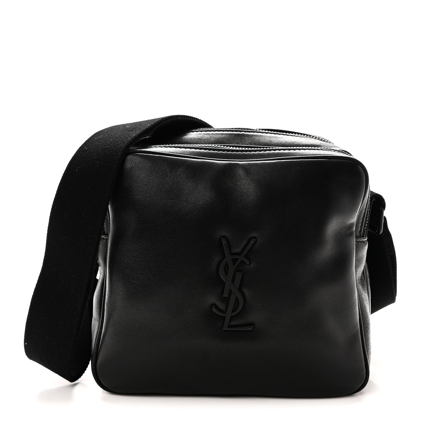 Lambskin Monogram Niki Cube Camera Bag Black