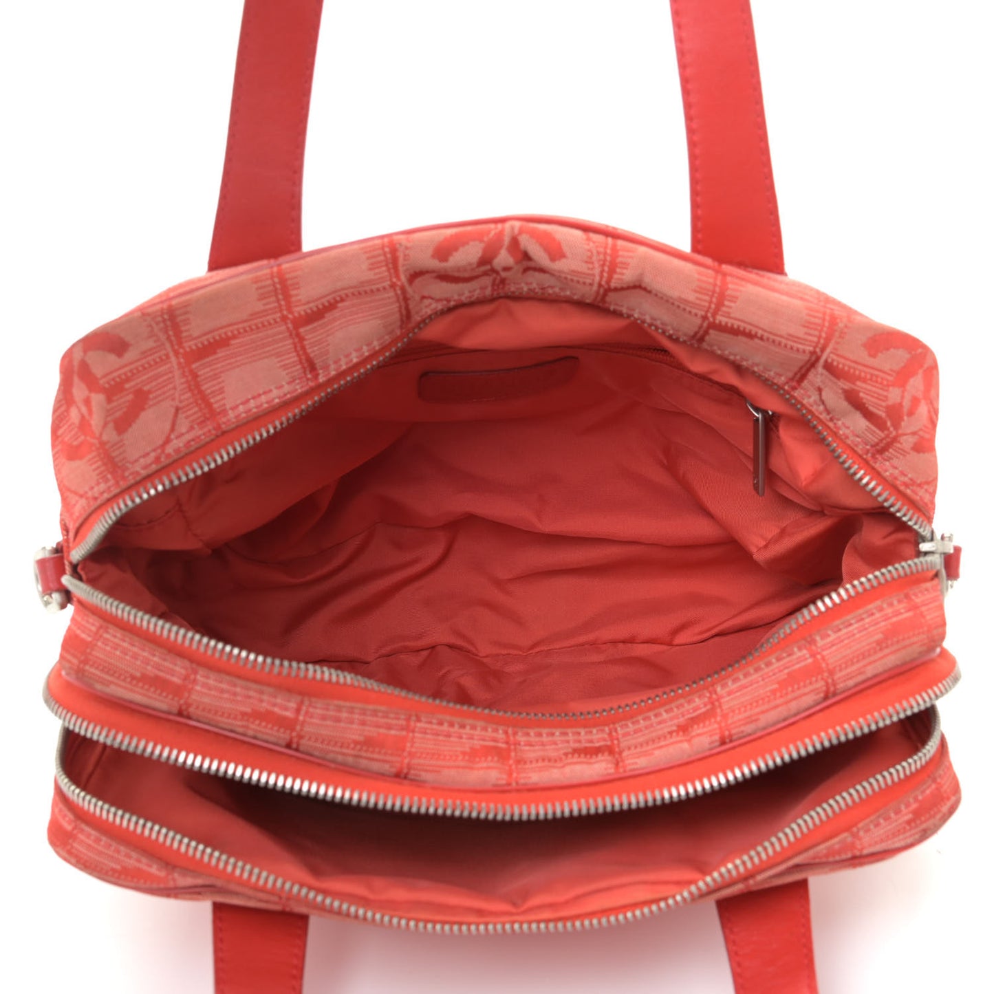 Nylon Small Travel Tote Red
