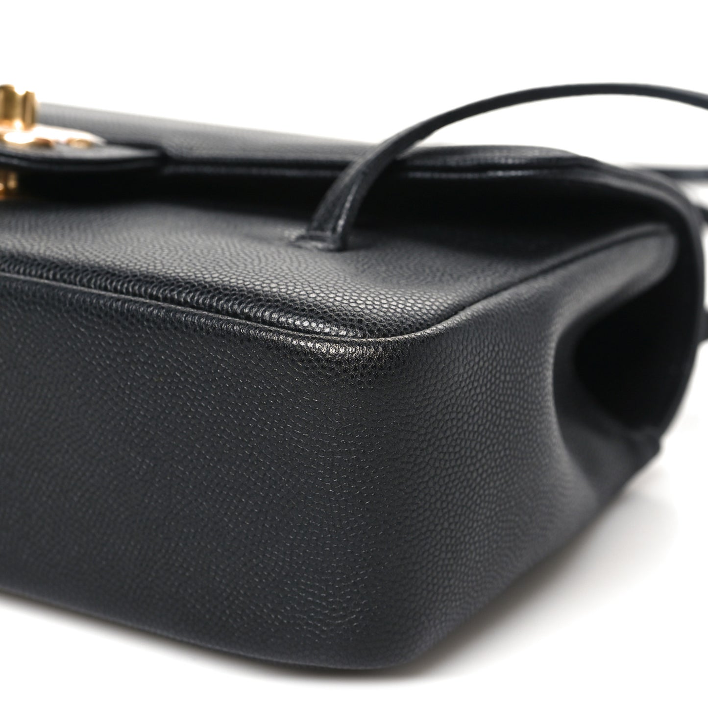 Shiny Caviar Preppy Coco Small Flap Black