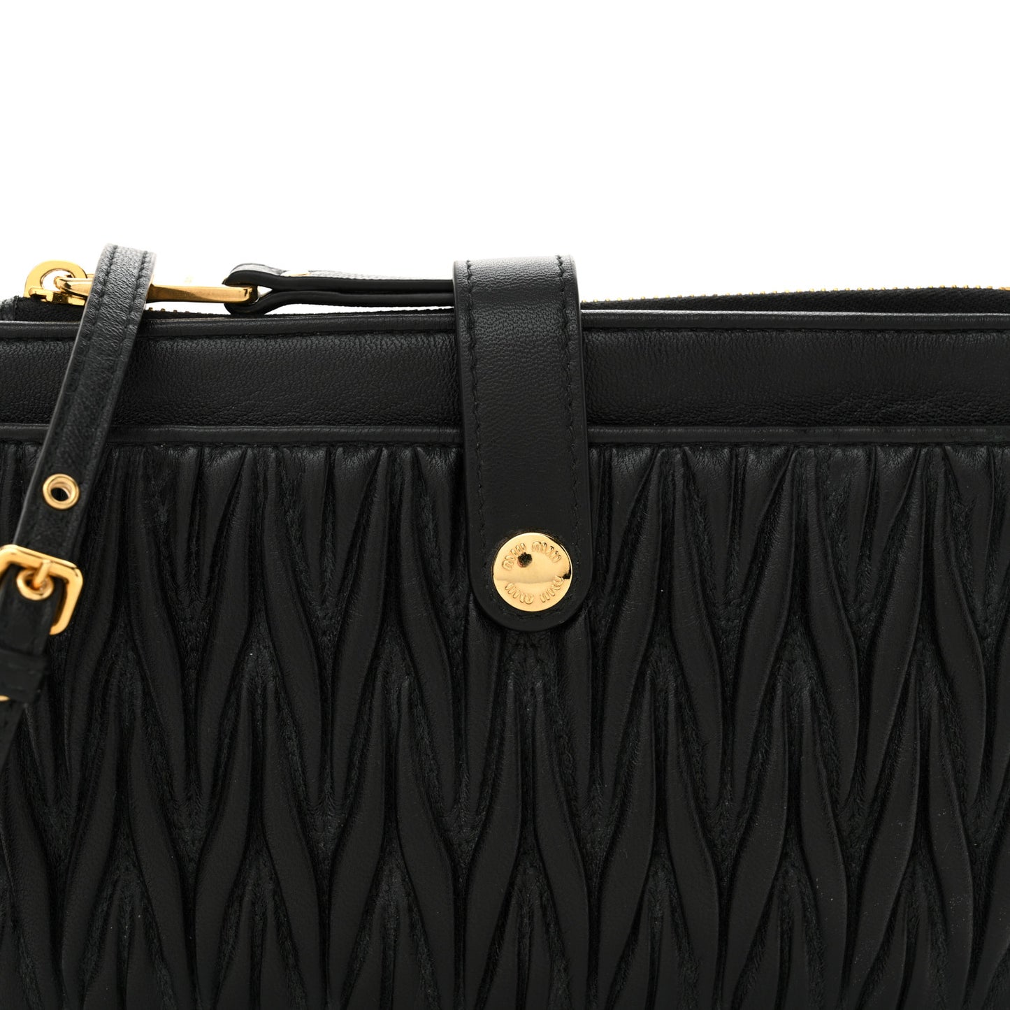 Nappa Matelasse Crossbody Black