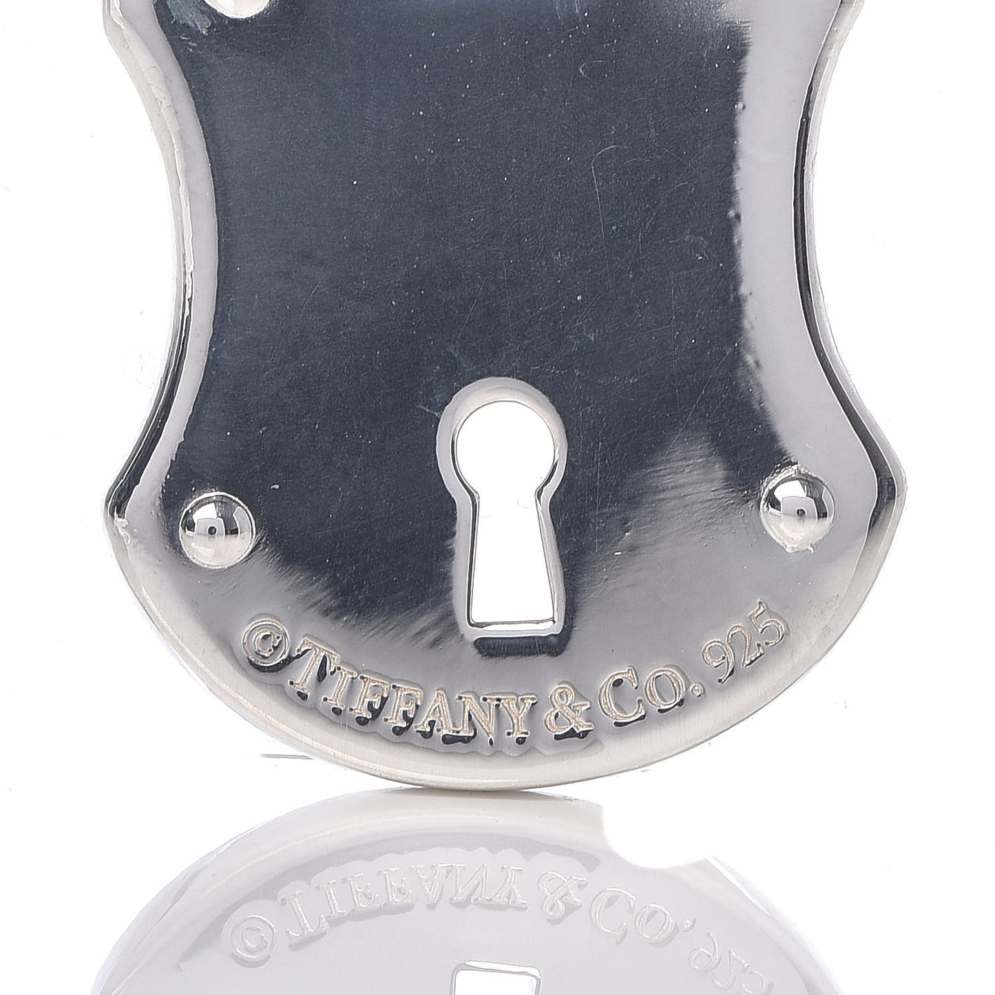 Sterling Silver Diamond Lock Pendant
