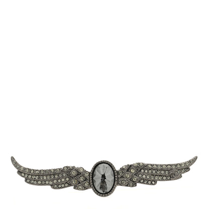 Chanel Ruthenium Crystal Wings Brooch 1 of 3