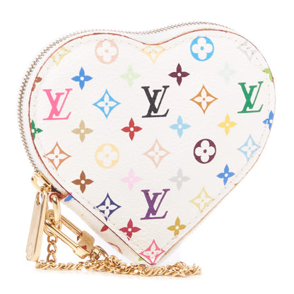 Louis Vuitton Monogram Multicolor Coeur Heart Coin Purse White 2 of 8