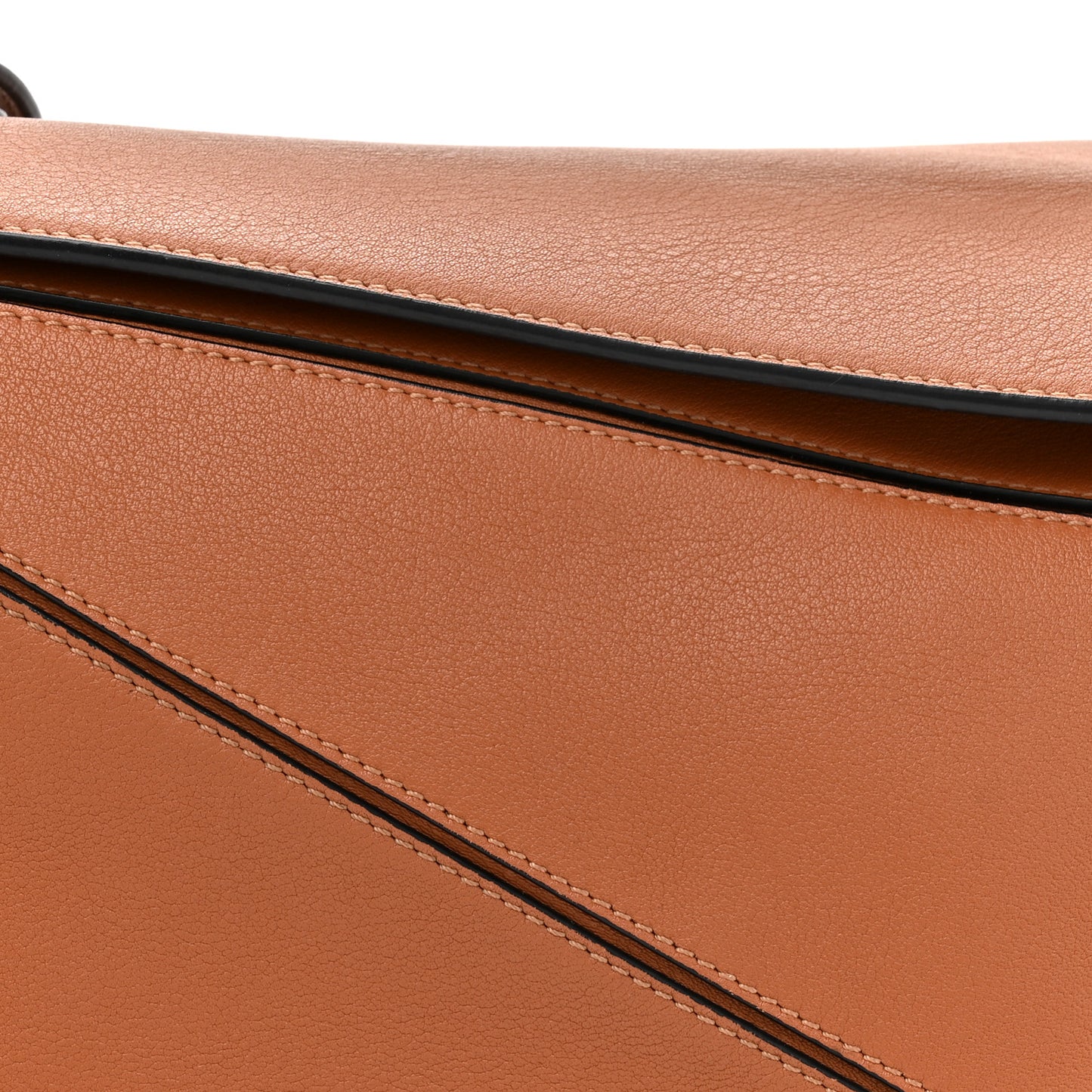 Calfskin Medium Puzzle Bag Tan