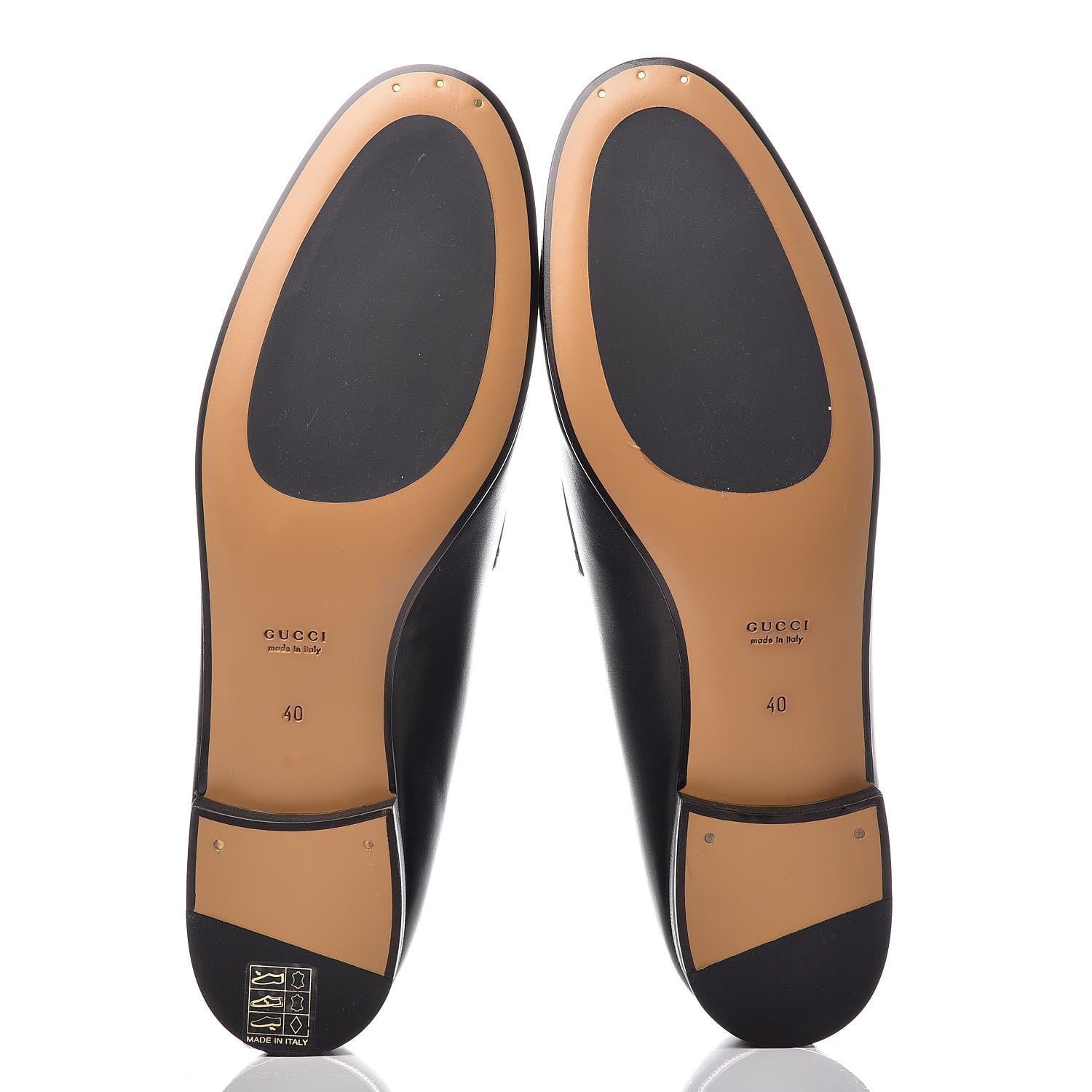 Gucci Calfskin Womens Jordaan Loafers 40 Black 7 of 11