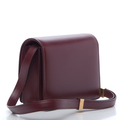 Celine Box Calfskin Small Classic Box Flap Bag Burgundy 3 of 9