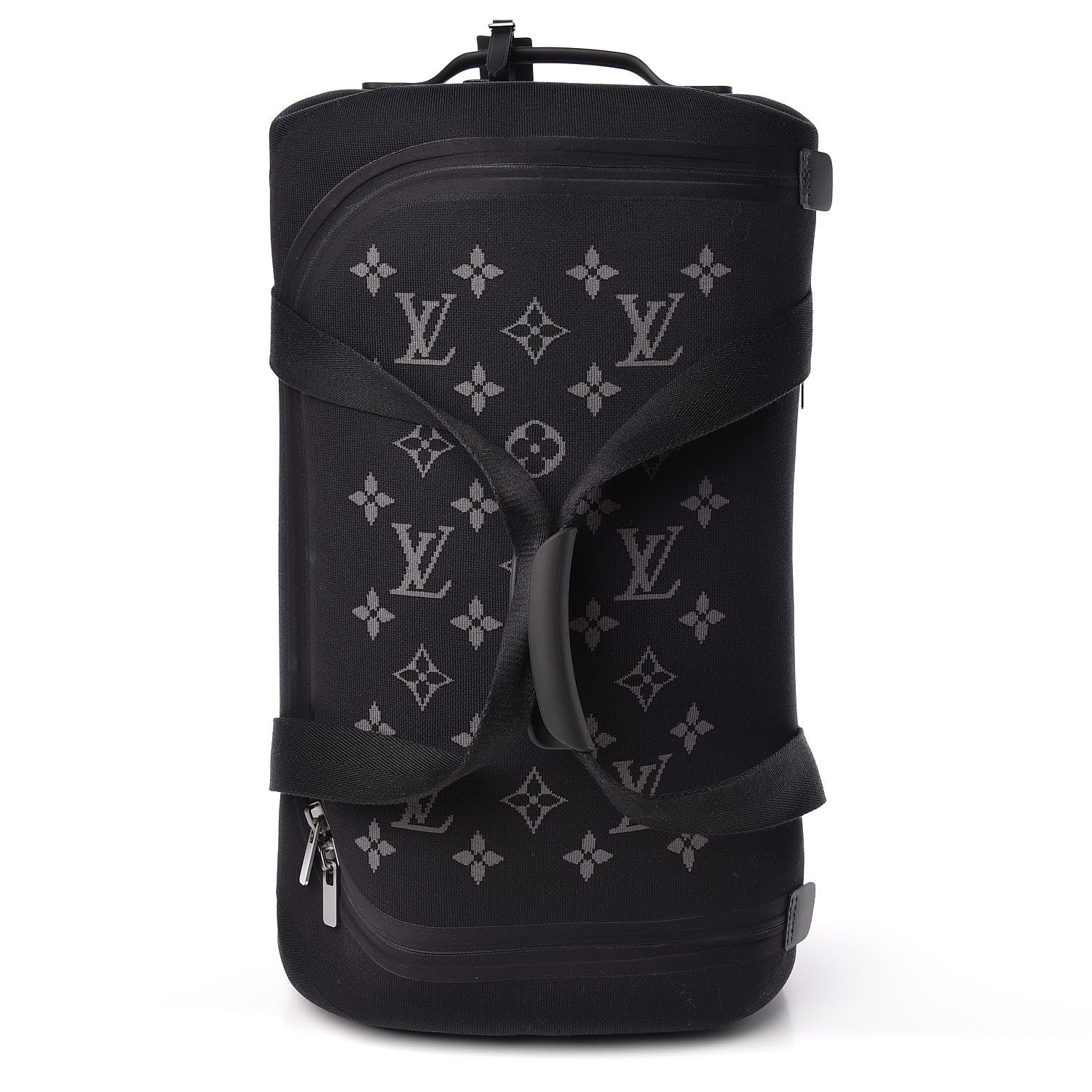 Louis Vuitton Knit Monogram Horizon Soft Duffle 55 Black 1 of 11