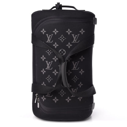Louis Vuitton Knit Monogram Horizon Soft Duffle 55 Black 1 of 11