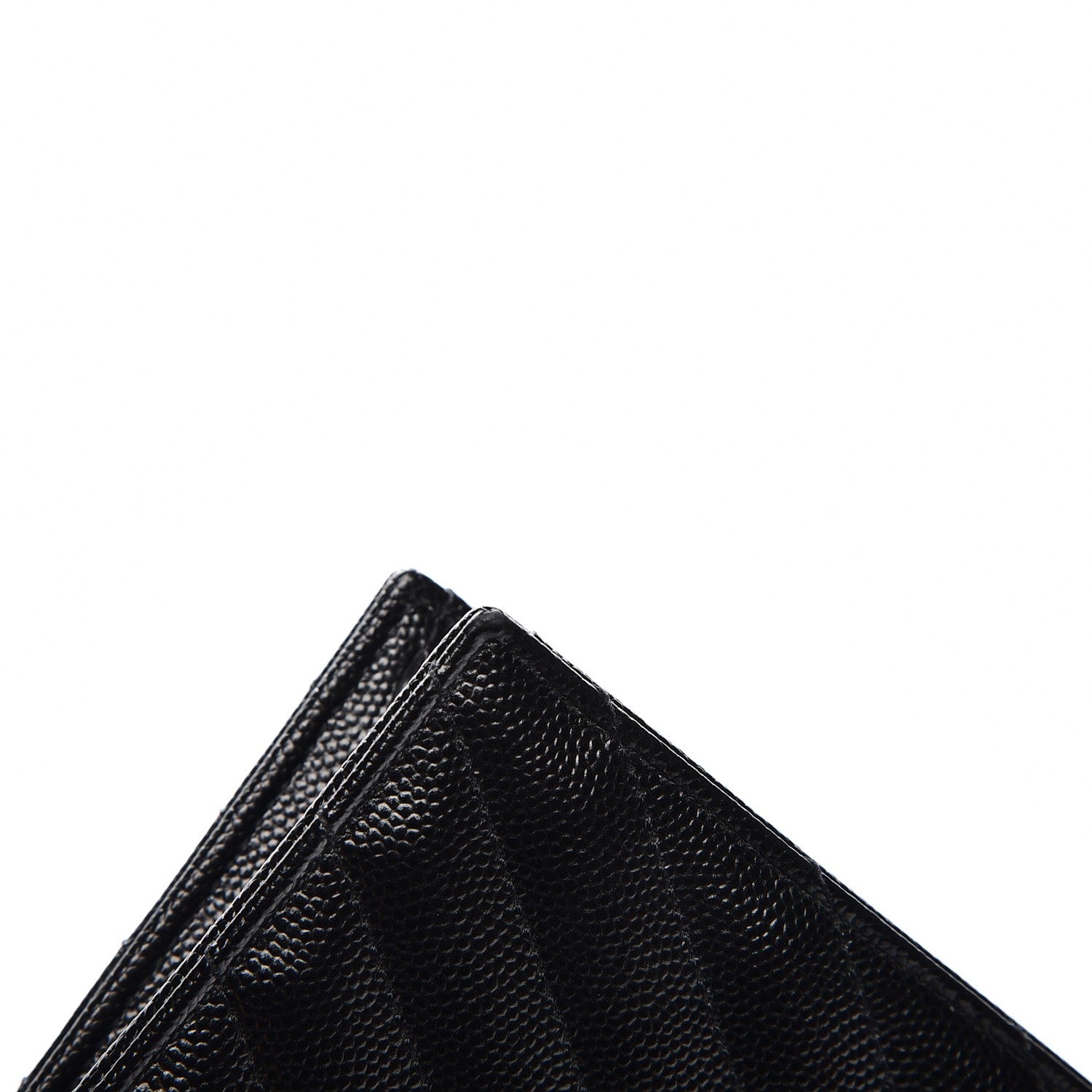 Saint Laurent Grain De Poudre Matelasse Chevron Monogram Envelope Chain Wallet Black 17 of 17