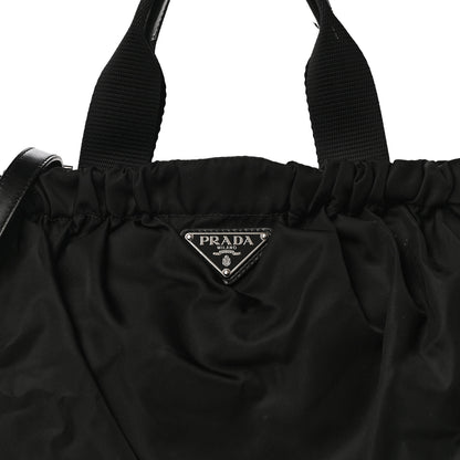Prada Tessuto Nylon Shoulder Bag Black 7 of 11