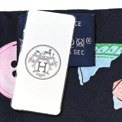 Hermes Silk In The Pocket Twilly Marine Vert Vif Rouge 4 of 7