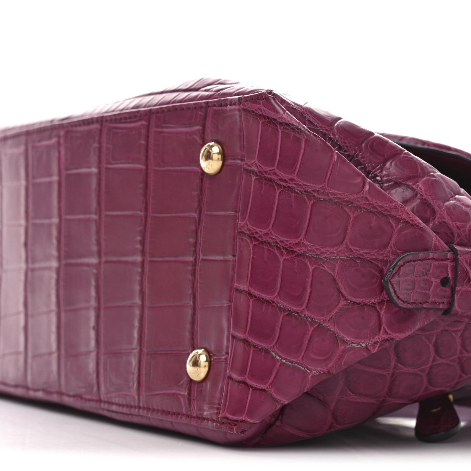 Salvatore Ferragamo Alligator Fiamma Bag Pink 9 of 9