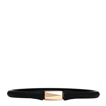 David Yurman 18K Yellow Gold Rubber Mens Fortune Barrel bracelet 1 of 3