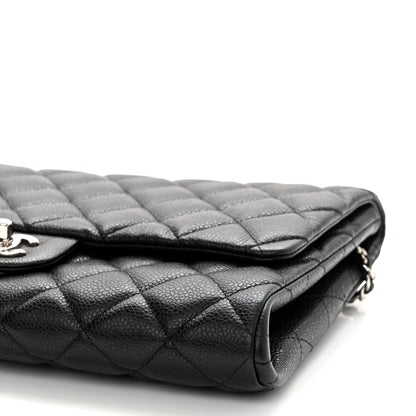 Chanel Caviar Quilted Clutch With Chain Flap Black 10 of 11