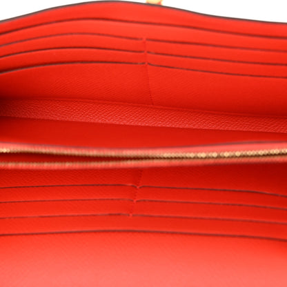 Hermes Epsom Kelly Longue Wallet Orange Poppy 5 of 8