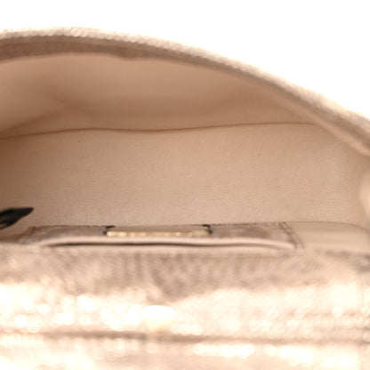 Bulgari Metallic Karung Matelasse Mini Serpenti Cabochon Crossbody Gold 5 of 13