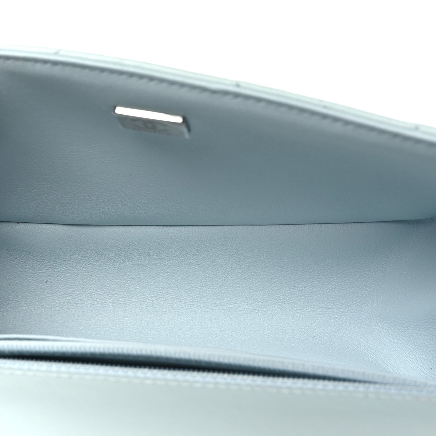 Aged Calfskin Chevron Quilted 2.55 Reissue Mini Flap Light Blue