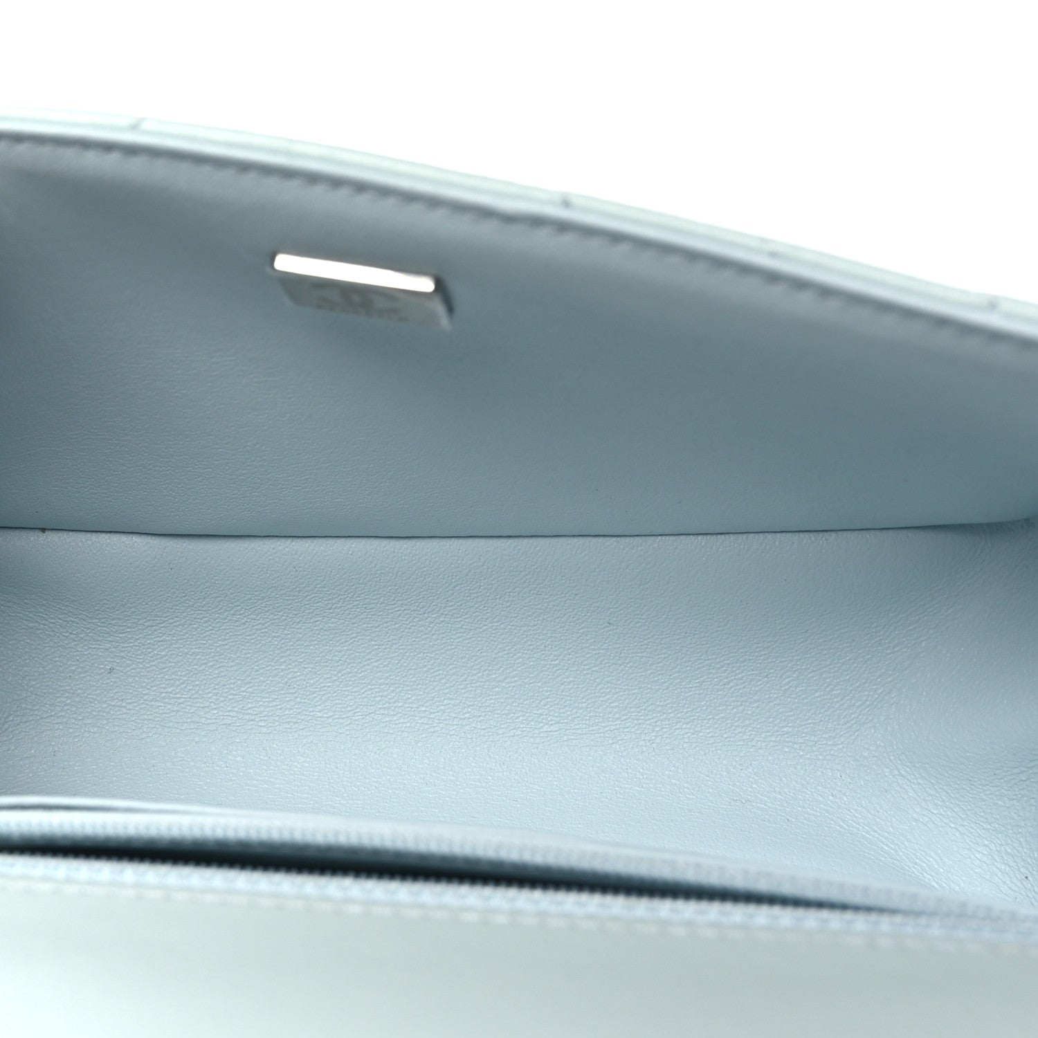 Chanel Aged Calfskin Chevron Quilted 2.55 Reissue Mini Flap Light Blue 5 of 10