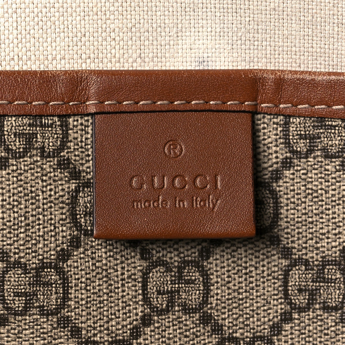 GG Plus Monogram Medium Signature Web Loop Tote Brown